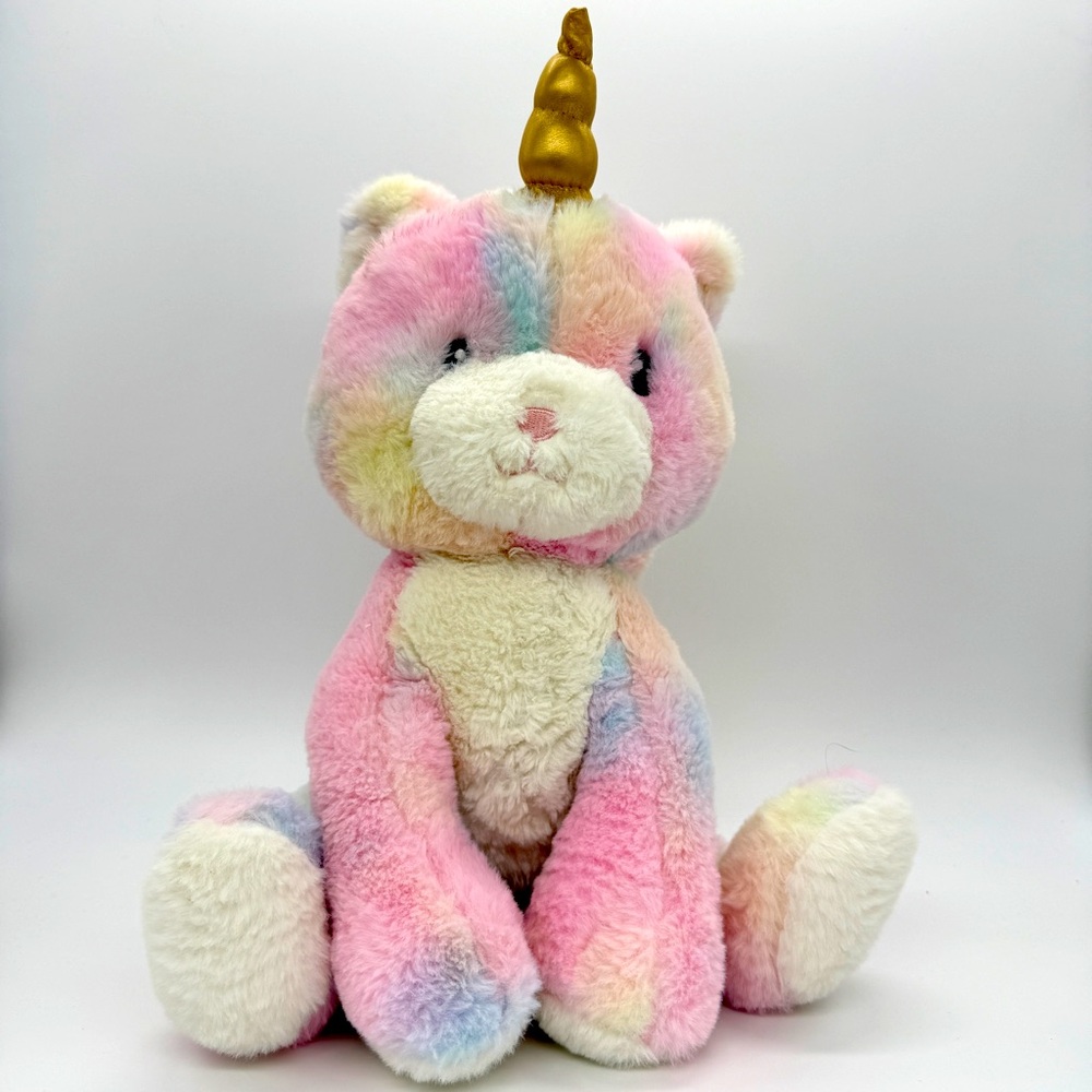 FAO Schwarz - Glow Brights, 15” Purple Kittycorn Plush with Lights & Sound